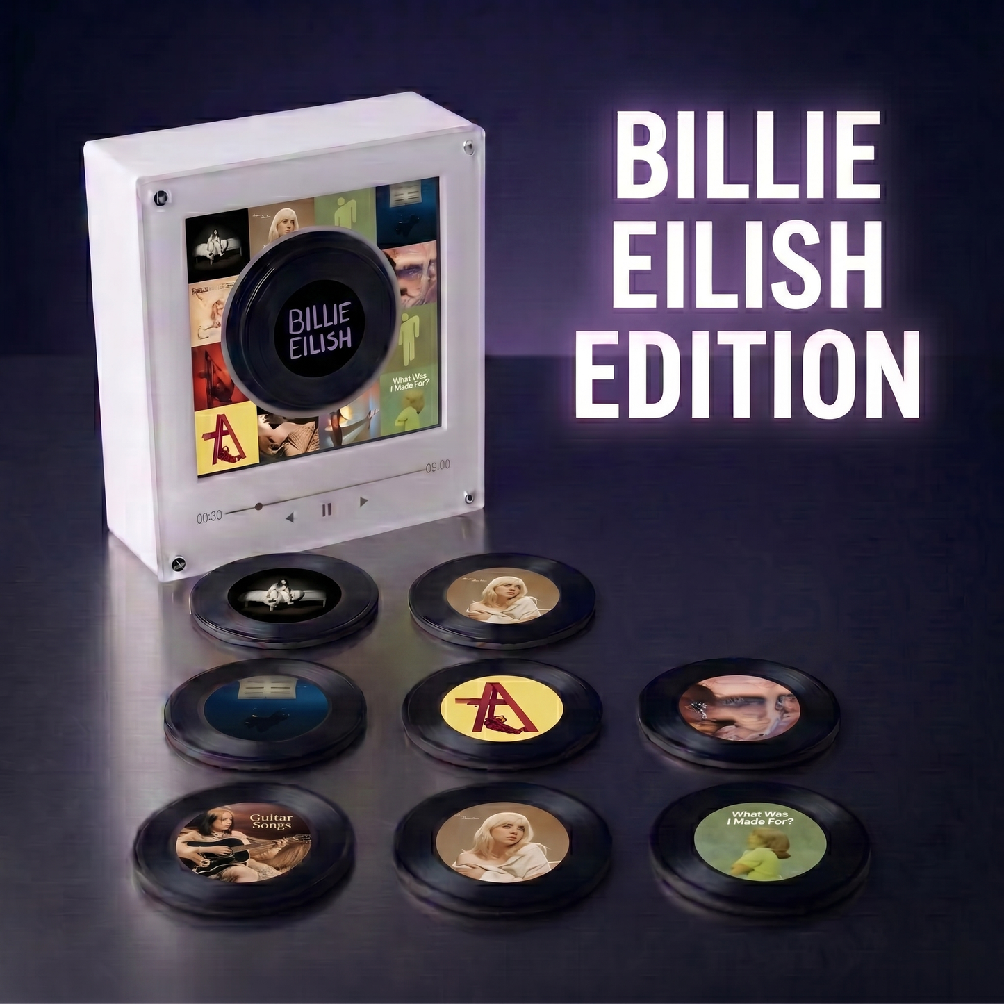 Billie Eilish design magnetic disc for the Mini Magnetic Music Player