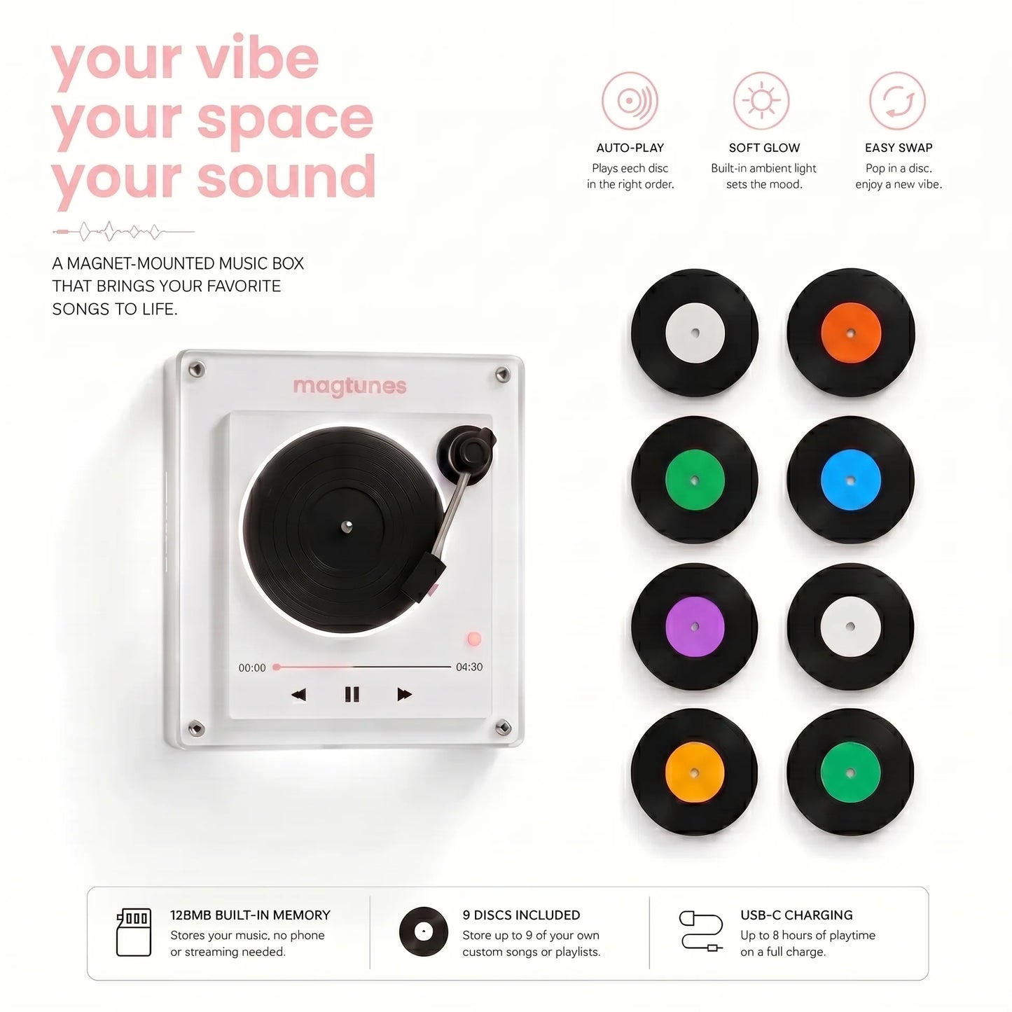 Mini Magnetic Music Player